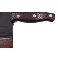 Cutit tip satar , lucrat manual, Wave Blade, 30 cm, otel inoxidabil, 680 g, negru