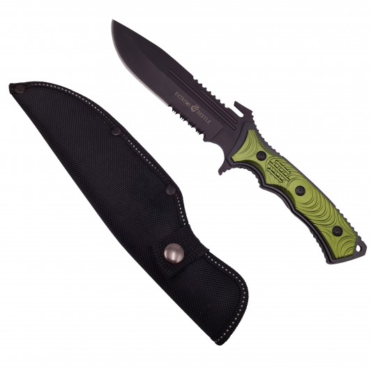 Cutit de vanatoare Extreme Beetle, verde, 29 cm, teaca inclusa Cutit de vanatoare Extreme Beetle, verde, 29 cm, teaca inclusa