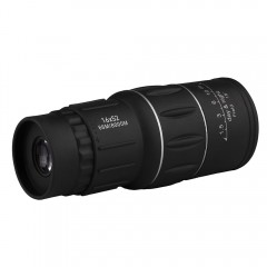 Monocular   , Hawk Sight, 16x52, negru, 15 cm, husa inclusa
