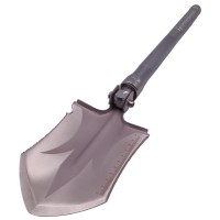 Lopata multifunctionala , Hunting Society, 8 in 1, otel inoxidabil, 62 cm, argintiu