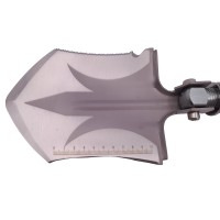 Lopata multifunctionala , Hunting Society, 8 in 1, otel inoxidabil, 62 cm, argintiu