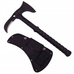 Topor Tactical Adventure, otel inoxidabil, negru, 41 cm, teaca inclusa
