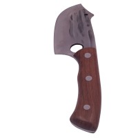 Cutit tip satar , lucrat manual, Spiritual Blade, 28 cm, otel inoxidabil, 300 g, maro