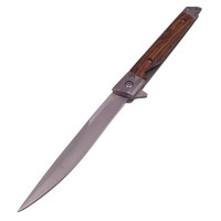 Briceag de vanatoare   Mono Blade, 21.5 cm, otel inoxidabil, maro, teaca piele inclusa