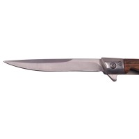 Briceag de vanatoare   Mono Blade, 21.5 cm, otel inoxidabil, maro, teaca piele inclusa