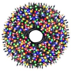 Instalatie de Craciun , Jolly Spirit, joc de lumini, multicolor, 200 lumini, 16 metri