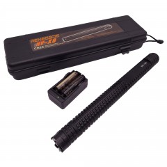 Baston electrosoc si lanterna , Renegade X8, metalic, 35 cm, negru, cutie inclusa