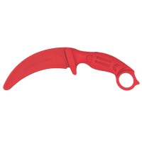 Cutit de antrenament, Tactical Pro, cauciuc, 23.5 cm, rosu, husa inclusa