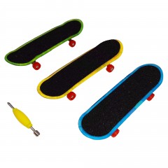 Set mini Skateboard  , Fingerboard Light, LED, 9.5 cm, multicolor