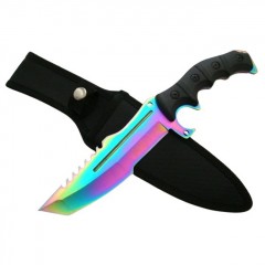 Cutit de vanatoare Rainbow Element, 30.5 cm, otel inoxidabil, multicolor Cutit de vanatoare Rainbow Element, 30.5 cm, otel inoxidabil, multicolor