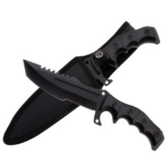 Cutit de vanatoare Dark Element, 30.5 cm, otel inoxidabil, negru Cutit de vanatoare Dark Element, 30.5 cm, otel inoxidabil, negru