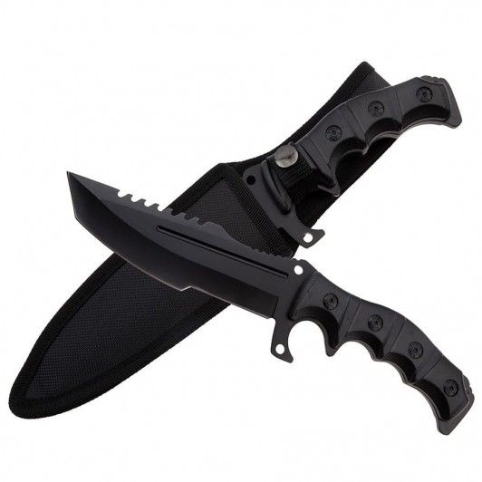 Cutit de vanatoare Dark Element, 30.5 cm, otel inoxidabil, negru Cutit de vanatoare Dark Element, 30.5 cm, otel inoxidabil, negru