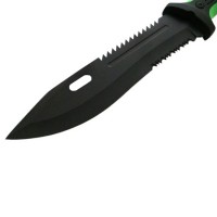 Cutit de vanatoare   Spike Trap, 32 cm, otel inoxidabil, negru