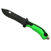 Cutit de vanatoare   Spike Trap, 32 cm, otel inoxidabil, negru