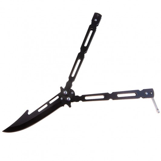 Briceag fluture Modern Blade, otel inoxidabil, 22 cm, negru Briceag fluture Modern Blade, otel inoxidabil, 22 cm, negru