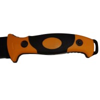 Cutit de vanatoare   Survival King, 21.5 cm, otel inoxidabil, portocaliu, husa inclusa