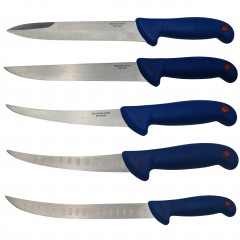 Set cinci cutite de macelarie , injunghiat, filetat, cutitul bucatarului, otel inoxidabl