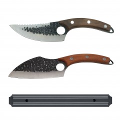 Set macelarie  , doua cutite bucatar si suport magnetic, otel inoxidabil