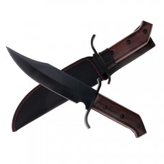 Cutit de vanatoare   Pilgrim Dagger, 33 cm, otel inoxidabil, negru, husa inclusa