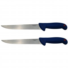 Set doua cutite de bucatarie , Chef's Blade, otel inoxidabil, 33 cm, albastru