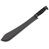 Maceta de vanatoare   Black Bite, 49 cm, otel inoxidabil, negru, teaca inclusa