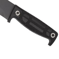 Maceta de vanatoare   Black Bite, 49 cm, otel inoxidabil, negru, teaca inclusa