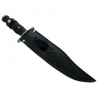 Cutit de vanatoare   Unity Blade, 36 cm, argintiu, teaca piele inclusa