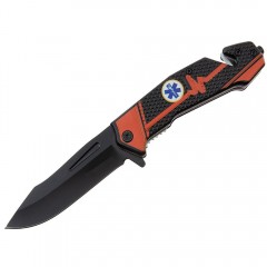 Briceag de vanatoare Medical Rescue, 22 cm, otel inoxidabil, negru Briceag de vanatoare Medical Rescue, 22 cm, otel inoxidabil, negru