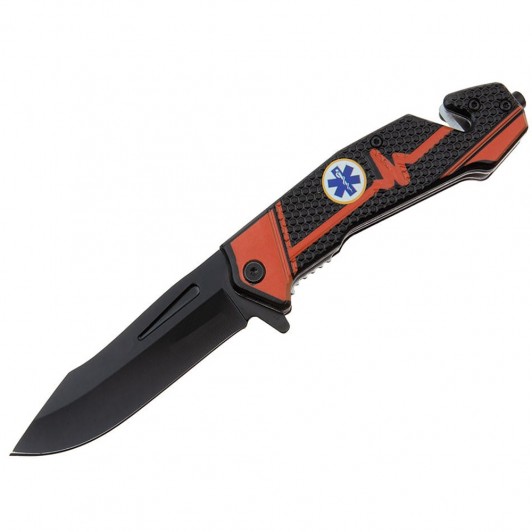 Briceag de vanatoare Medical Rescue, 22 cm, otel inoxidabil, negru Briceag de vanatoare Medical Rescue, 22 cm, otel inoxidabil, negru