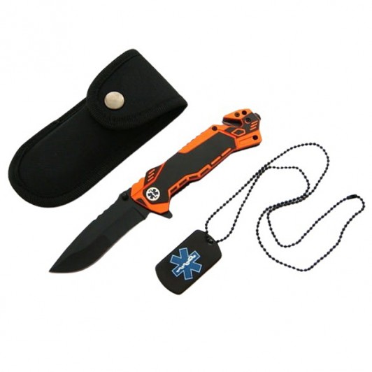 Briceag de vanatoare Medical Rescue, 20 cm, otel inoxidabil, negru, husa inclusa Briceag de vanatoare Medical Rescue, 20 cm, otel inoxidabil, negru, husa inclusa