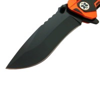 Briceag de vanatoare   Medical Rescue, 20 cm, otel inoxidabil, negru, husa inclusa