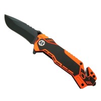 Briceag de vanatoare   Medical Rescue, 20 cm, otel inoxidabil, negru, husa inclusa