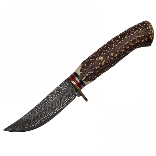 Cutit de vanatoare Bone Density, 21 cm, argintiu, teaca piele Cutit de vanatoare Bone Density, 21 cm, argintiu, teaca piele