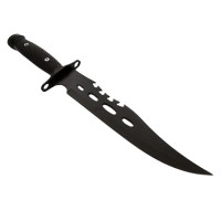 Cutit de vanatoare   Goldur Blade, 36 cm, negru, husa piele, cutit aruncat inclus