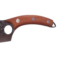 Set doua cutite macelarie , lucrate manual, 27 cm, otel inoxidabil, maner lemn, husa pie Set doua cutite macelarie , lucrate manual, 27 cm, otel inoxidabil, maner lemn, husa pie