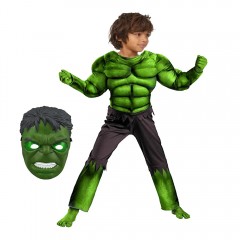 Costum cu muschi Hulk pentru copii, Infinity War, masca inclusa