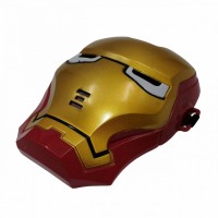 Masca Iron Man, plastic, rosu-galben LED