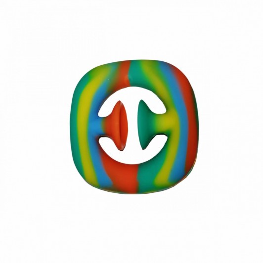 Jucarie senzoriala, cauciuc, 6 cm, multicolor