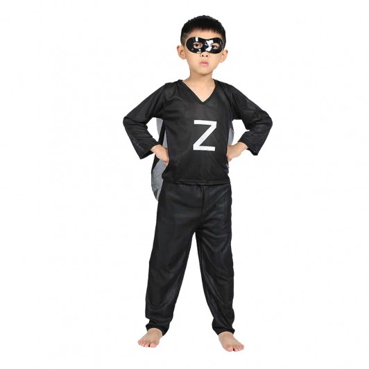Costum Zorro pentru copii, negru