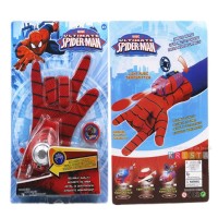 Set manusi Spiderman cu lansator cu discuri