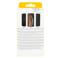 Folie de sticla securizata  pentru protectie compatibila iPhone 12 Pro Max, 3D, Anti-spy, neagra