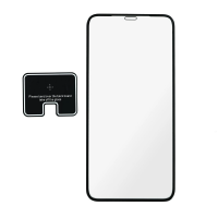 Folie de sticla securizata  pentru protectie: iPhone 11 PRO Max/XS Max, 3D, Anti-spy, neagra