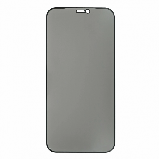 Folie de sticla securizata  pentru protectie: iPhone 12/12 PRO, 3D, Anti-spy, neagra