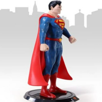 Figurina articulata, Superman Man of Steel, editie de colectie, 18 cm, stativ inclus