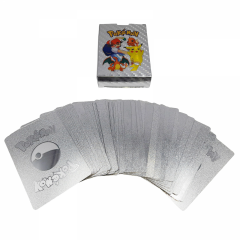 Set cartonase Pokemon, Silver GTX, editie de colectie, 55 bucati, argintii