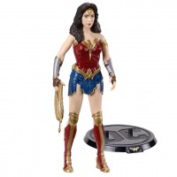 Figurina Justice League, articulata de colectie Wonder Woman, 18 cm, rosu, stativ inclus