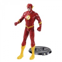 Figurina Justice League, articulata de colectie The Flash, 18 cm, rosu, stativ inclus