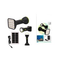 Lanterna LED, Solar Friendly, reincarcabila, 2 moduri iluminare, panou solar inclus