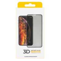 Folie sticla securizata protectie compatibila iPhone 12 Pro Max, 3D, Antispy full-cover