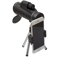 Monocular Eagle Sight, 10x42, negru, 15.5 cm, adaptor telefon, husa inclusa